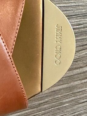 NEW Jimmy Choo Leather Sandals  Platform cork wedge slide sandals